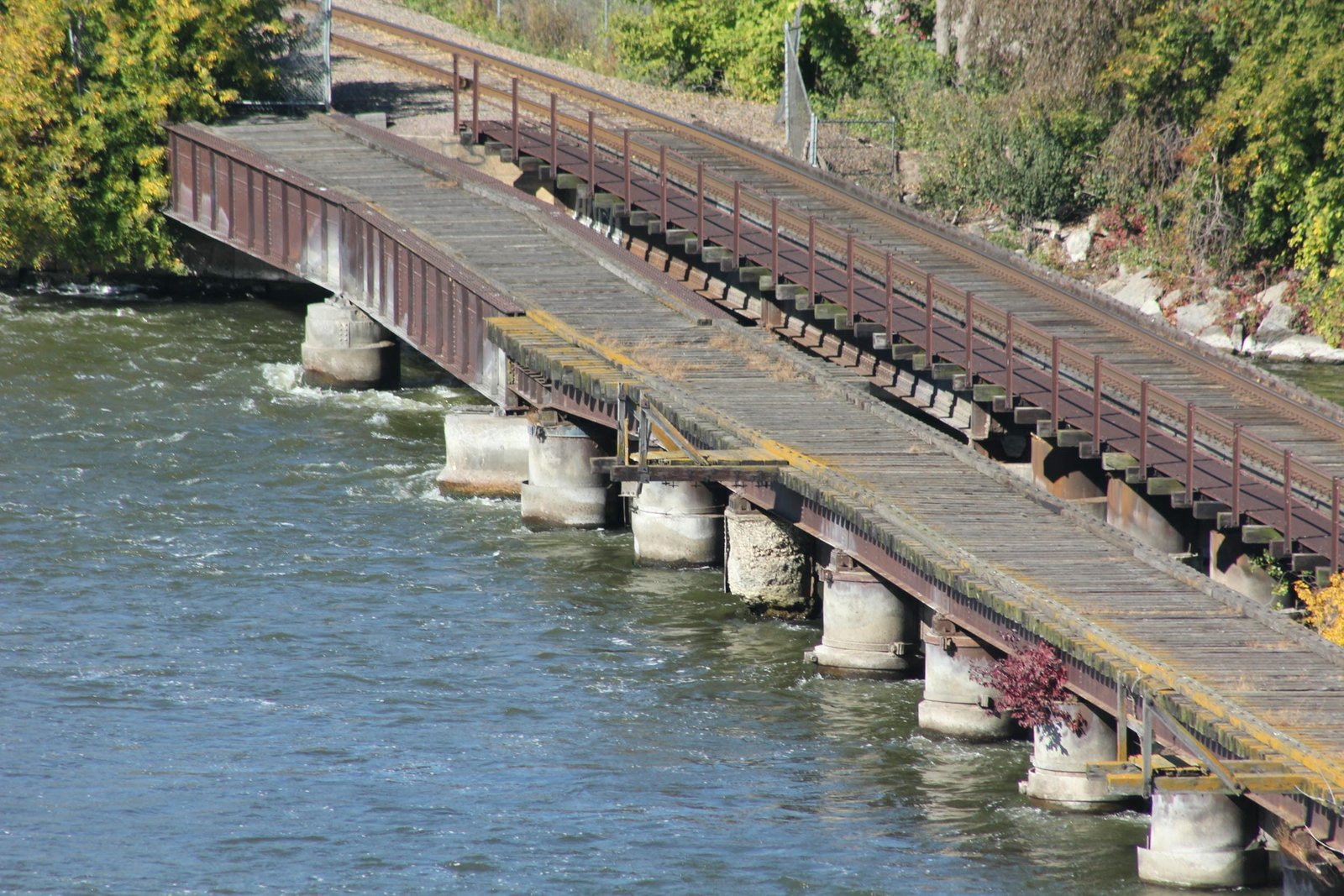 Details of west end, including settling pier #2
